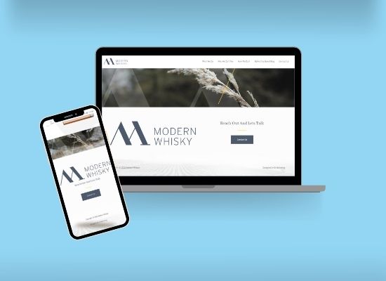 Modern Whisky Website Design