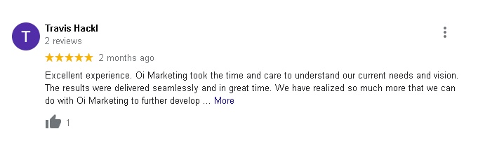 Reputation Review Management 2 Oi Marketing Reviews from Travis