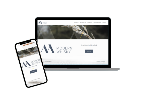 Modern Whisky Website Design