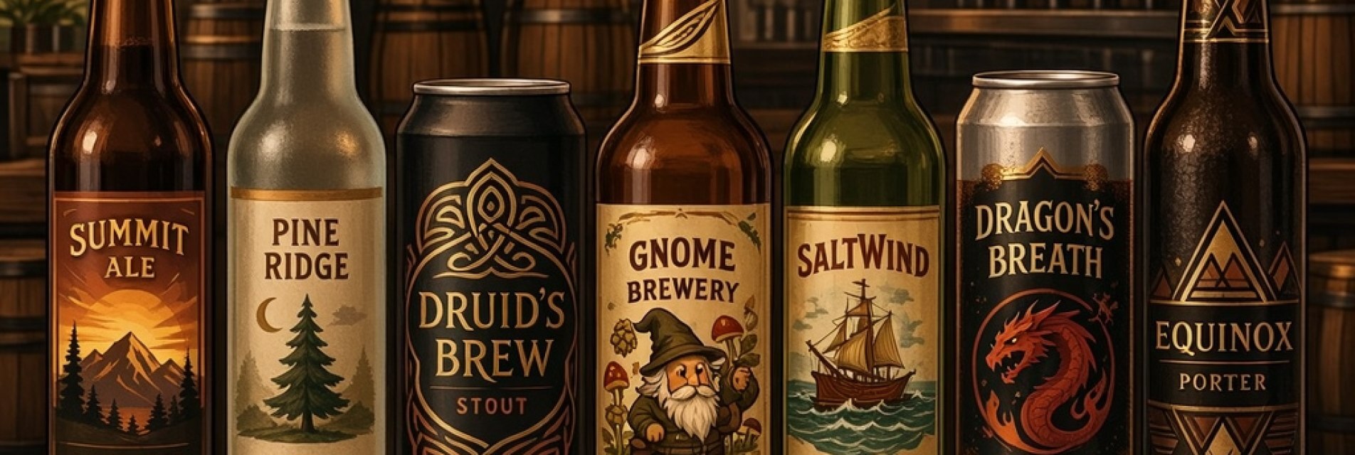 Marketing In The Craft Beer Industry 7 A wide lineup of craft beer bottles and cans with unique label designs